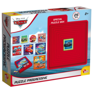 Box 8 puzzles 25 pcs Cars