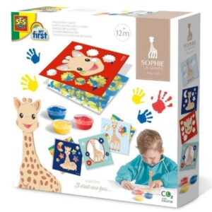 Cartes à peindre au doigt Sophie la girafe
