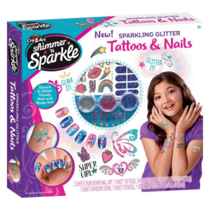 Coffret Tatouages ​​et ongles scintillants CraZart