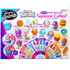Coloriage figurines Squeezie Cuties craZart