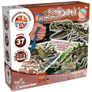 Fouilles de fossiles 3 en 1 SCIENCE4YOU