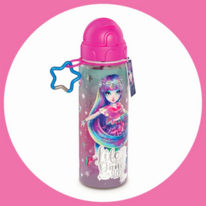 Gourde plastique avec paille 650 ml