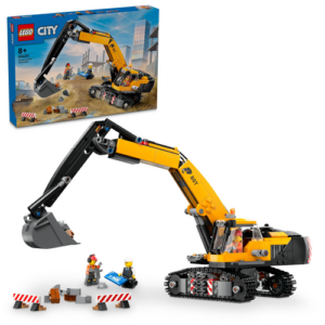 La pelleteuse de chantier jaune lego 60420