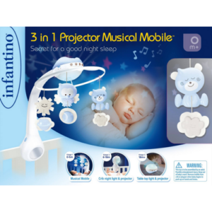 Mobile évolutif projecteur veilleuse INFANTINO