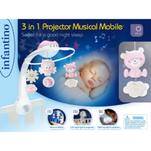 Mobile évolutif projecteur veilleuse INFANTINO