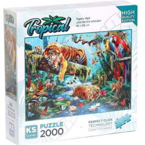 Puzzle 2000 Pcs Idylle de Tigres KS GAMES