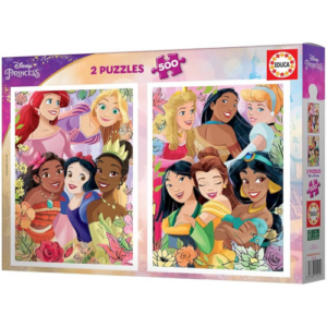 Puzzle 2×500 pcs Princess