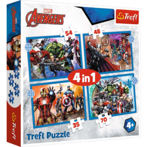 Puzzle 4 en 1 Avengers