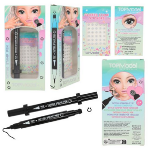 Stylo de tatouage avec pierres scintillantes