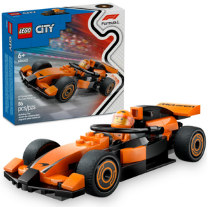 Voiture de course McLaren avec pilote de F1 lego 60442