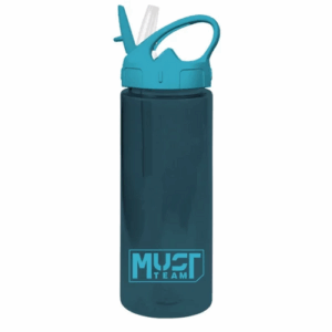 Gourde plastique 500 ml avec paille MUST
