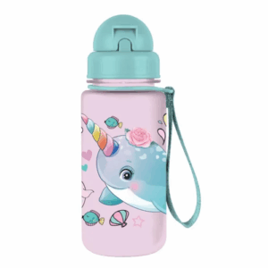 Gourde plastique 400 ml avec paille MUST