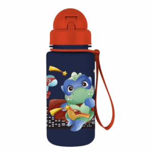 Gourde plastique 400 ml avec paille MUST
