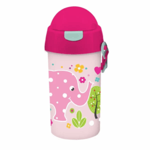 Gourde plastique 500 ml avec paille MUST