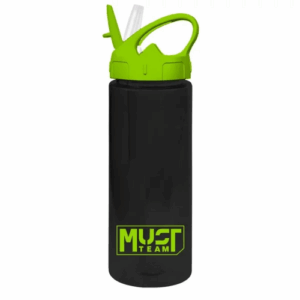 Gourde plastique 500 ml avec paille MUST