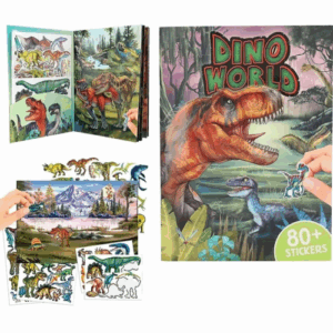 Livre d'autocollants DINO WORLD