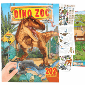 Livre d'autocollants DINO WORLD