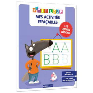 Mes activités effaçables ptit loup Lettres bâtons