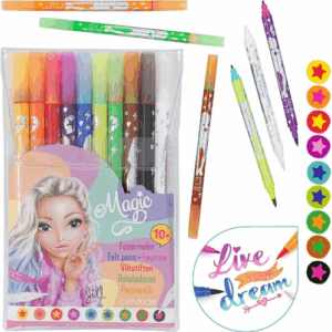 Paquet de 10 feutres de couleur double face Topmodel