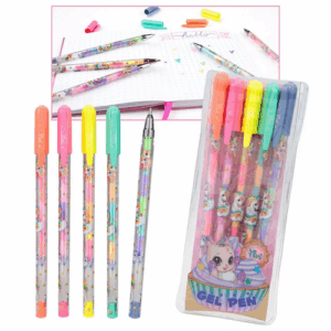 Paquet de 5 stylos de couleur Licorne