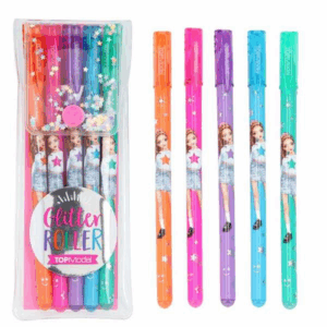Paquet de 5 superbes stylos pailletés TOPModel