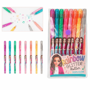 Paquet de 8 stylos à encre pailletée TOPModel