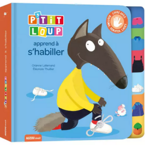 Ptit loup apprend à s'habiller
