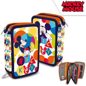 Trousse 3 compartiments Mickey
