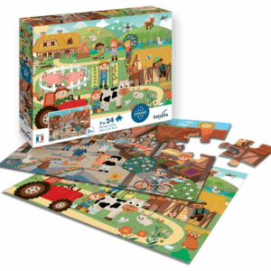 Puzzle Ferme & Ville 2x24 Pcs SENTOSPHERE