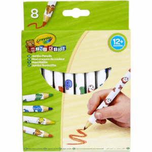8 crayons géants décorés Crayola