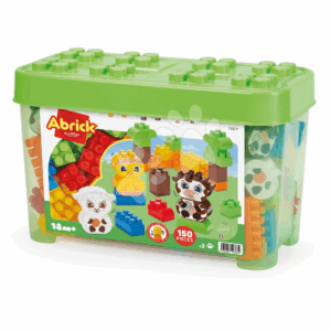 Boîte de construction avec des animaux 150 blocs
