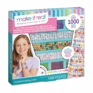 Bracelets de perles alphabet MAKE IT REAL