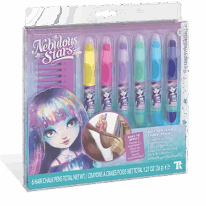 Crayons à craies scintillantes pour cheveux