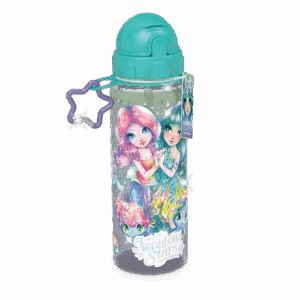 Gourde plastique avec paille 650ml