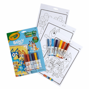 Livre de Coloriage Crayola par numéros Bluey