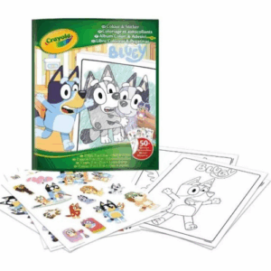 Livre de coloriage et d'autocollants Bluey Crayola