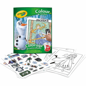 Livre de coloriage et d'autocollants Frozen Crayola
