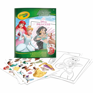 Livre de coloriage et d'autocollants Princess Crayola