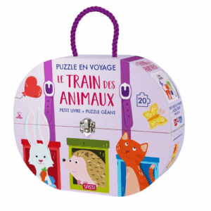 Puzzle en Voyage le train des animaux SASSI JUNIOR