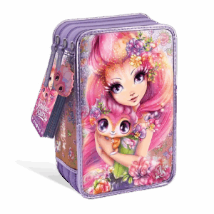 Trousse de crayons à 3 compartiments