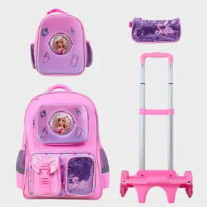 Sac à dos avec chariot 3 pcs GLOSSY BIRD