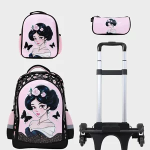 Sac à dos avec chariot 3 pcs GLOSSY BIRD