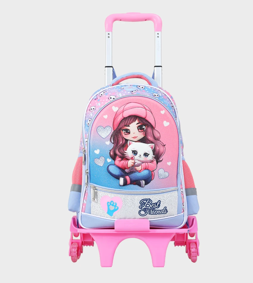 Sac à dos avec chariot 3 pcs GLOSSY BIRD – Image 2