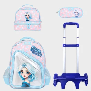 Sac à dos avec chariot 3 pcs GLOSSY BIRD