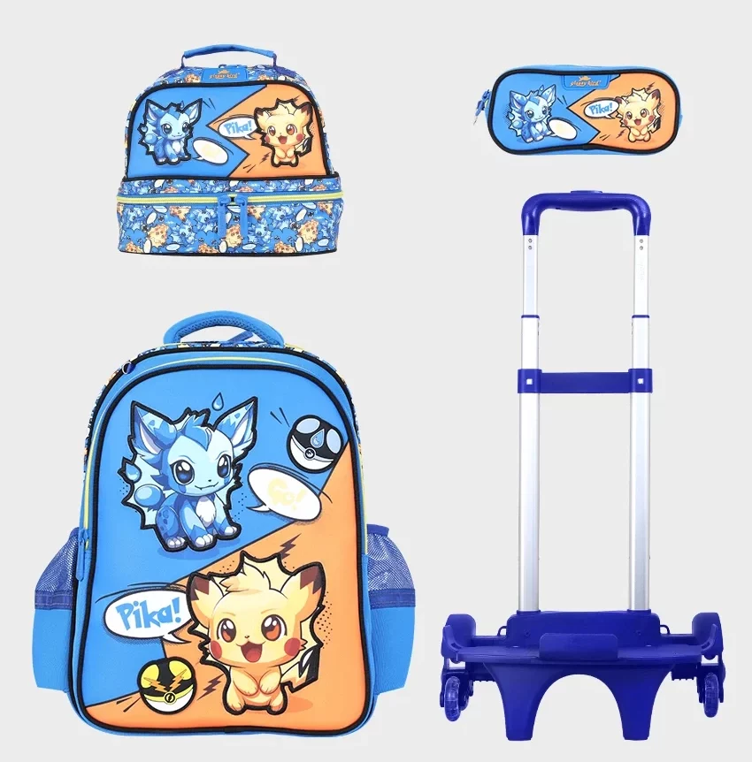 Sac à dos avec chariot 3 pcs GLOSSY BIRD