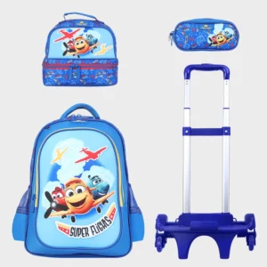 Sac à dos avec chariot 3 pcs GLOSSY BIRD