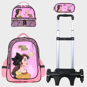 Sac à dos avec chariot 3 pcs GLOSSY BIRD