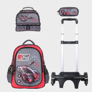 Sac à dos avec chariot 3 pcs GLOSSY BIRD