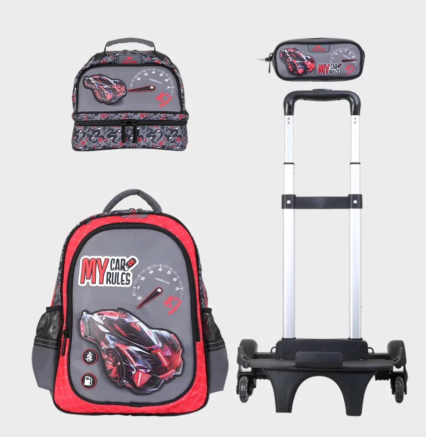 Sac à dos avec chariot 3 pcs GLOSSY BIRD