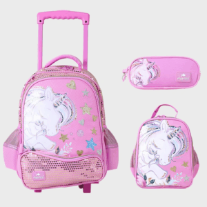 Sac à dos avec chariot 3 Pcs GLOSSY BIRD